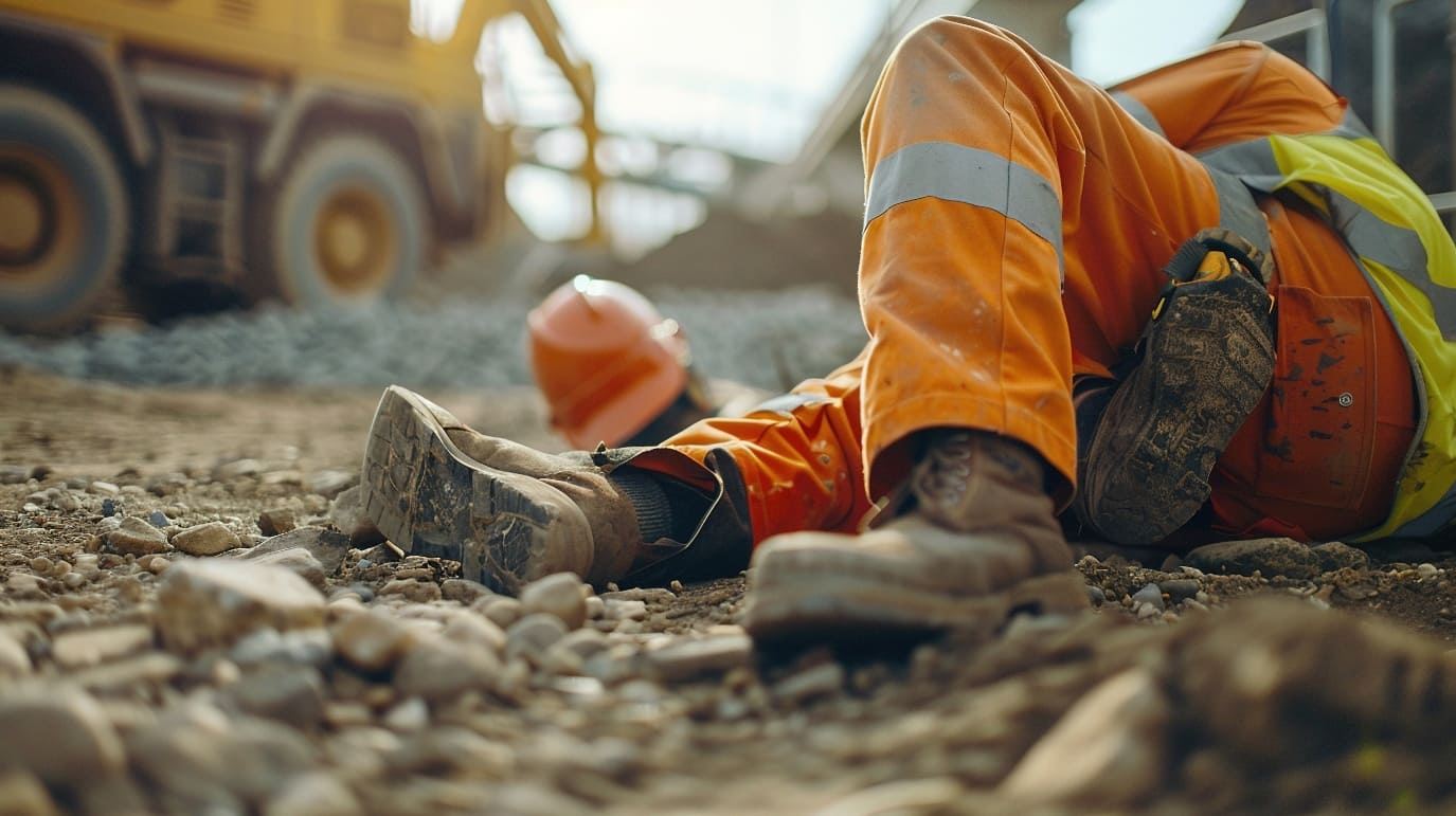 Workplace injury at a construction site